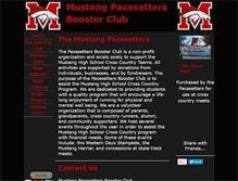Tablet Screenshot of mustangpacesetters.org